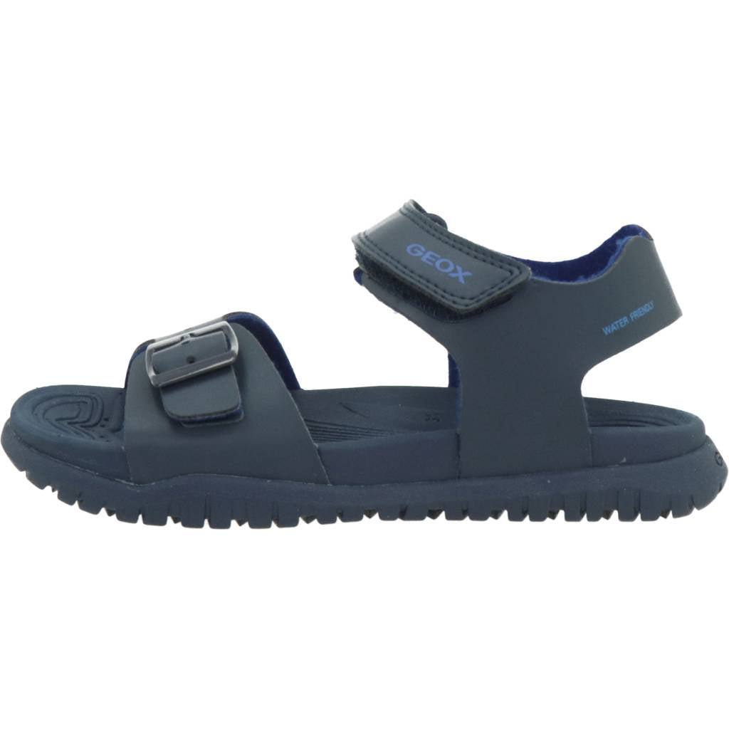 GEOX  J SANDAL FUSBETTO BO en color AZUL  (2)