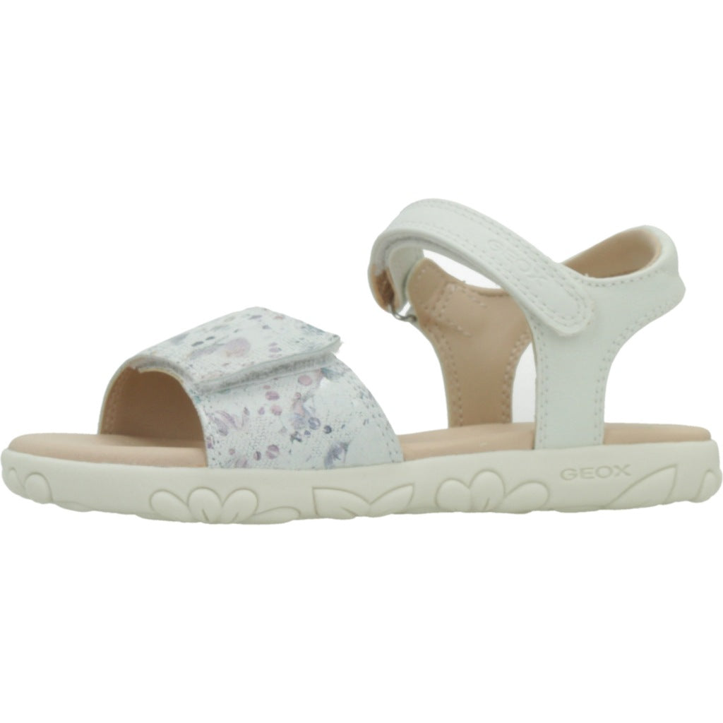 GEOX J SANDAL HAITI GIRL en color BLANCO  (2)