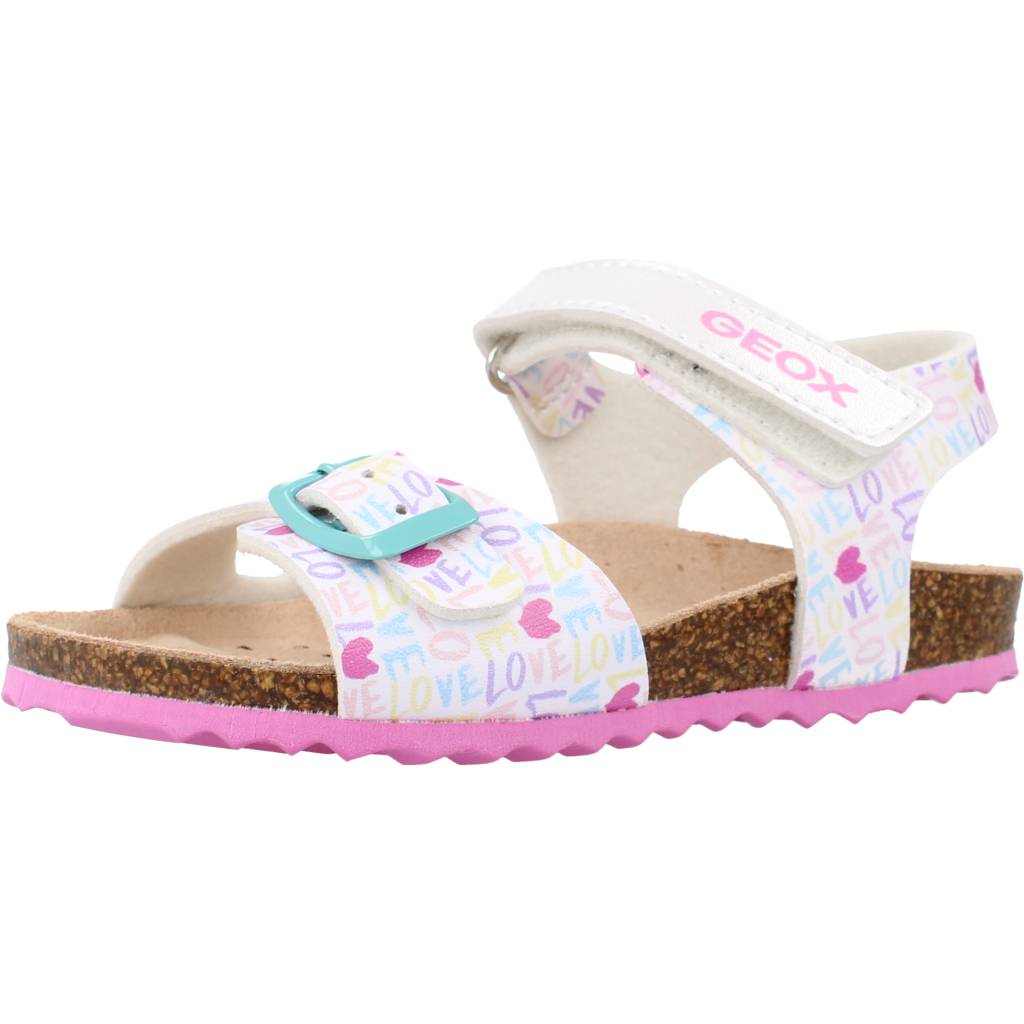 GEOX B SANDAL CHALKI GIRL en color BLANCO  (1)