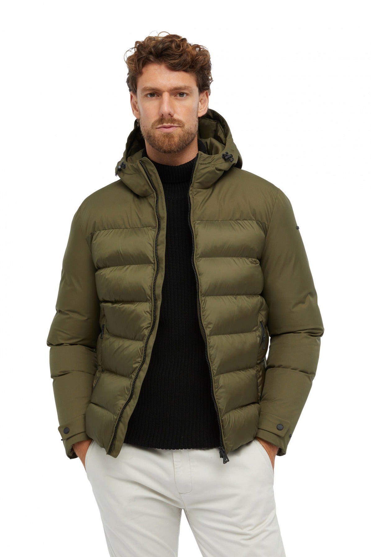 GEOX M SAPIENZA HOOD JKT en color VERDE  (3)