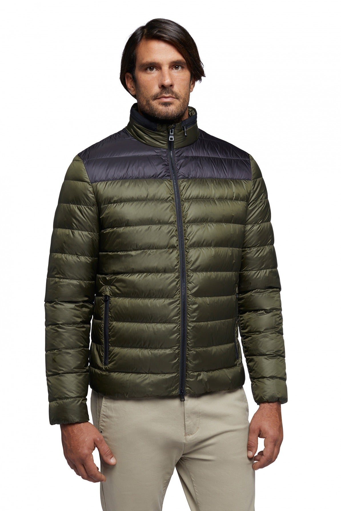 GEOX M REGIO SHORT JKT en color VERDE  (2)