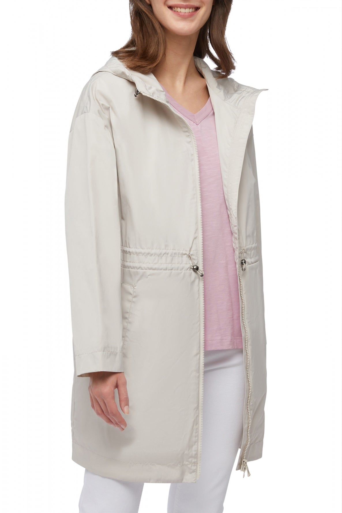 GEOX W BULMYA LONG PARKA en color BLANCO  (4)