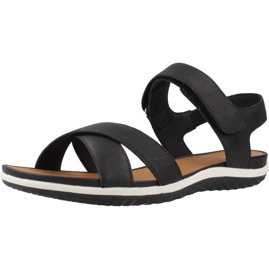 GEOX D SANDAL VEGA en color NEGRO  (1)