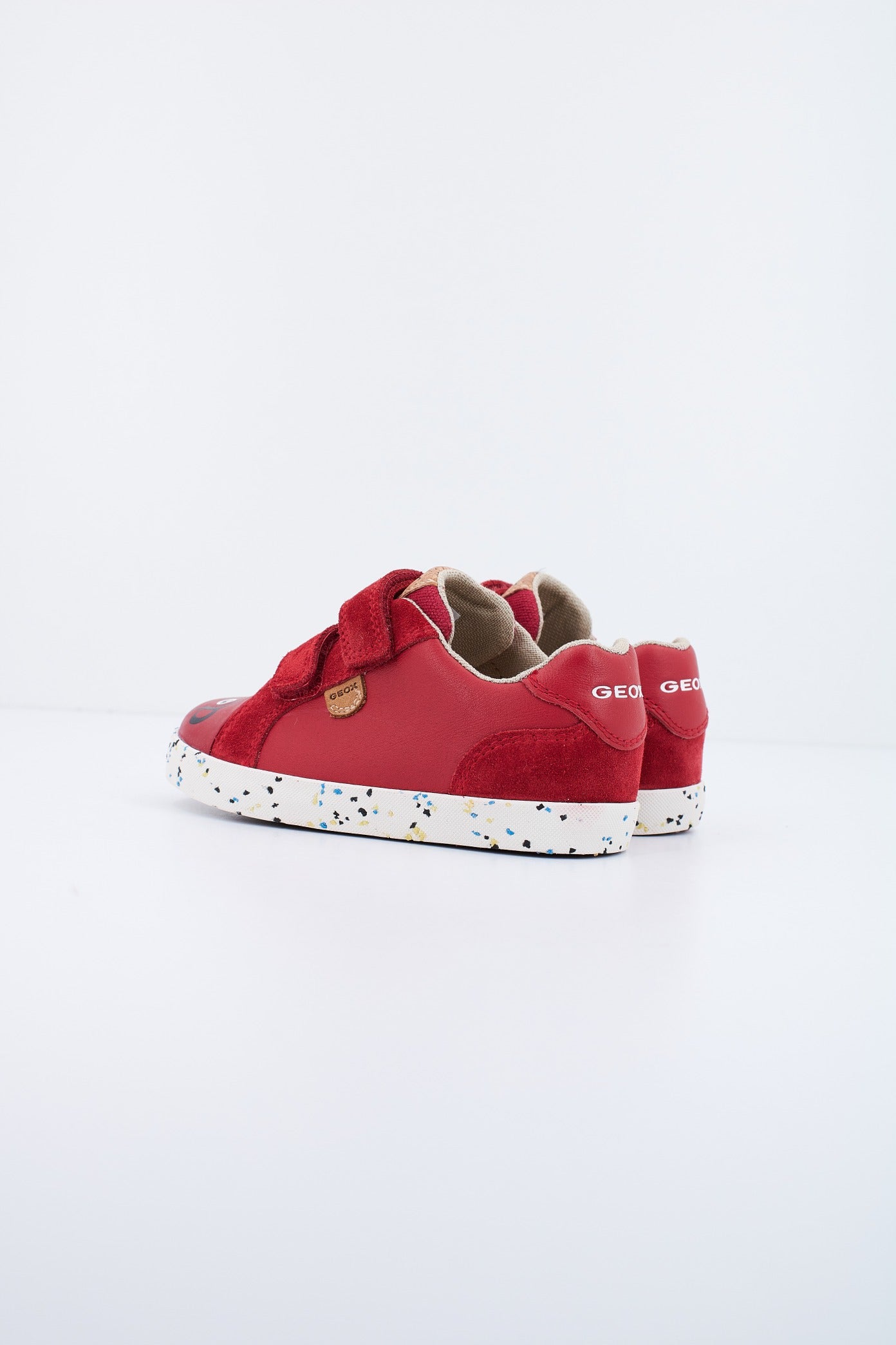 GEOX B.C NAPPA + SUEDE en color ROJO  (3)