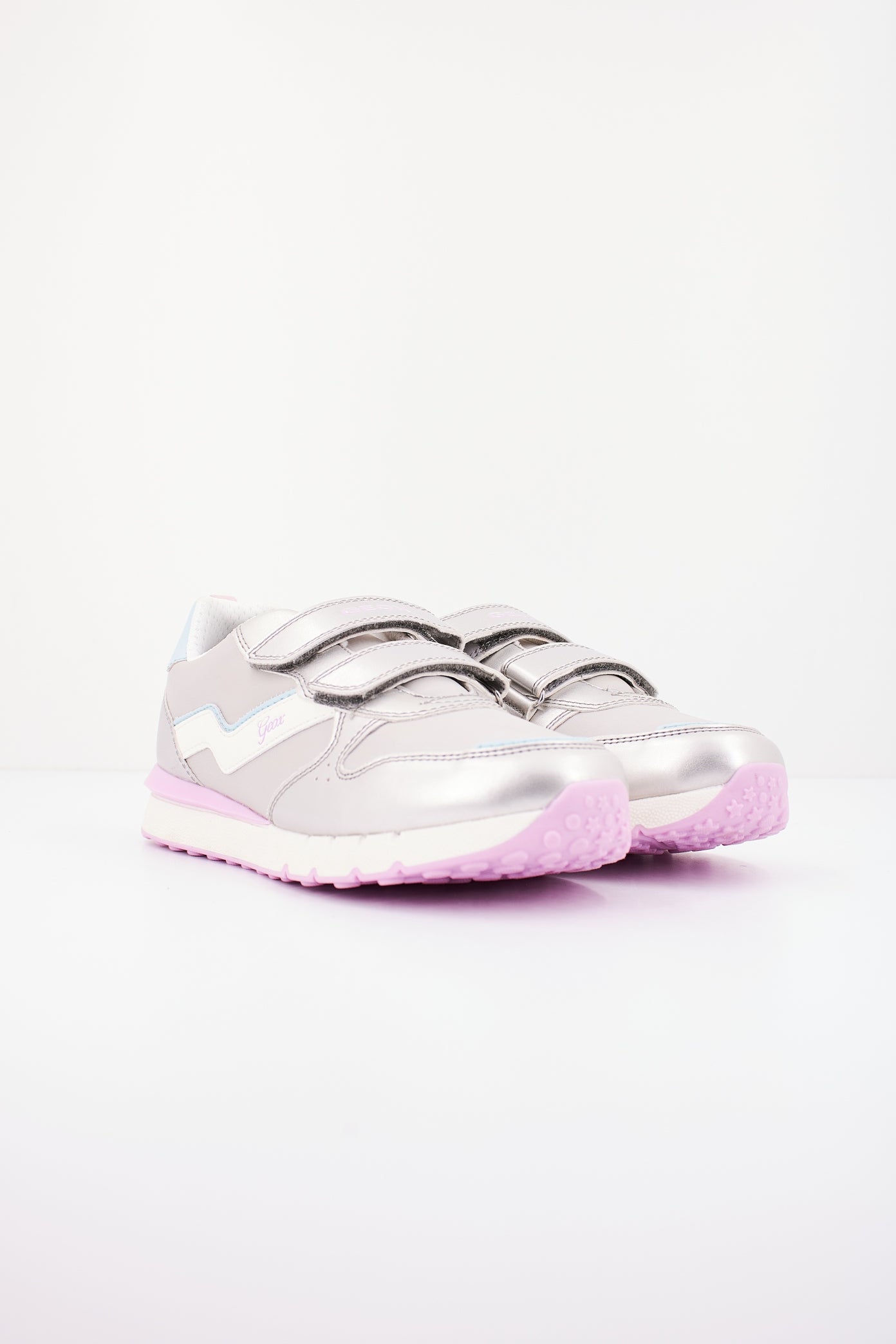 GEOX J FASTICS GIRL en color PLATA  (2)