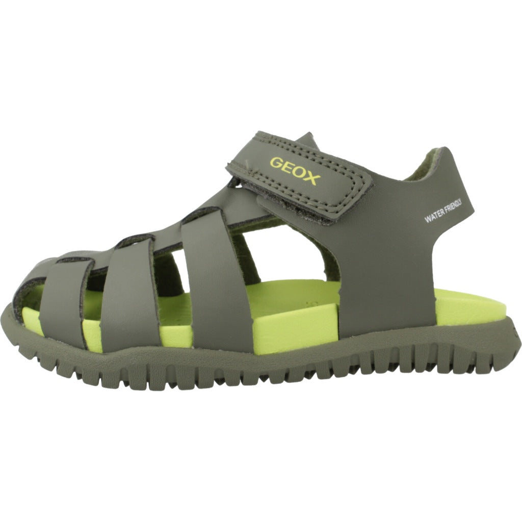 GEOX B SANDAL FUSBETTO BO en color VERDE  (2)