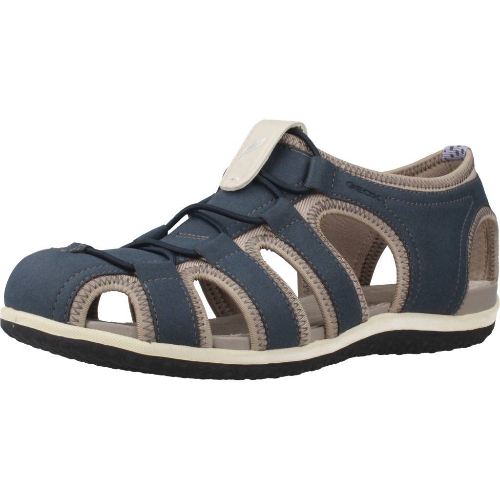 GEOX D SANDAL VEGA en color AZUL  (1)