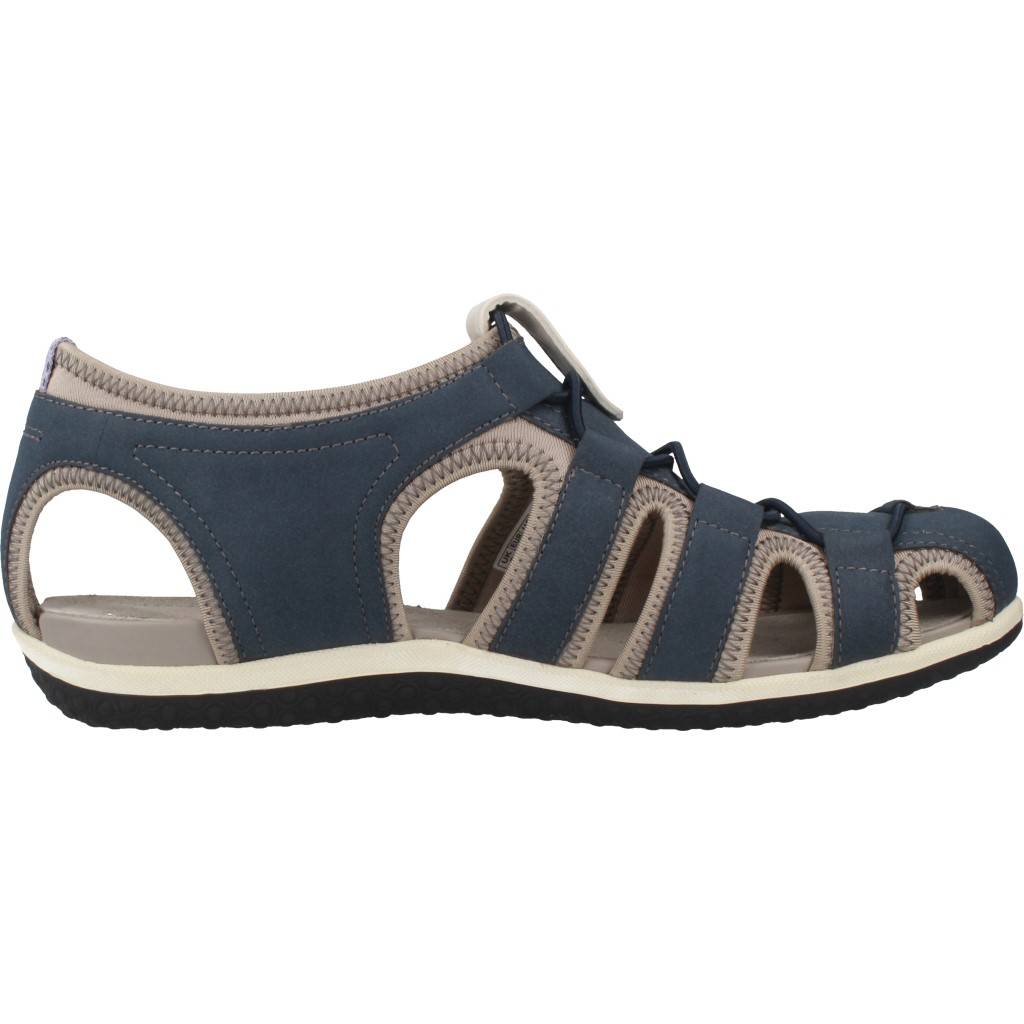 GEOX D SANDAL VEGA en color AZUL  (4)