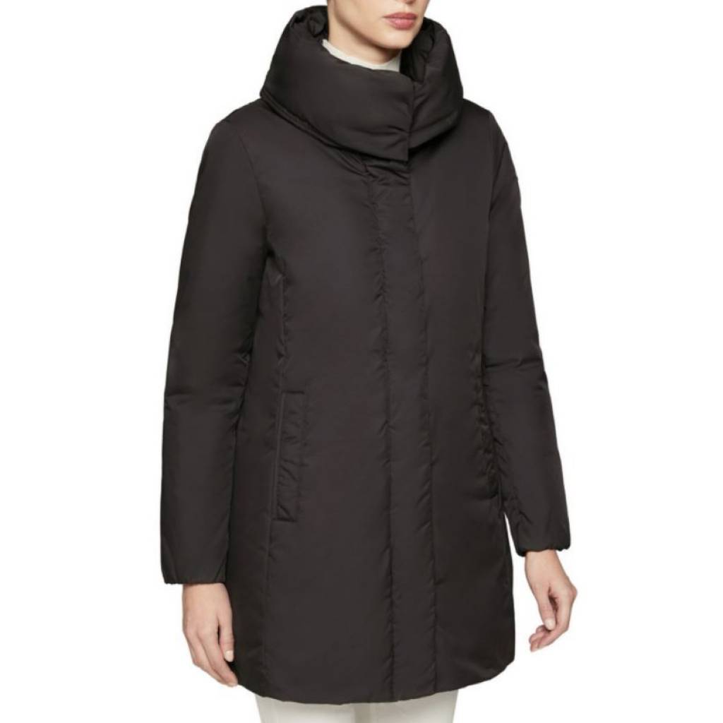 GEOX W KALINDA LONG JKT en color NEGRO  (3)