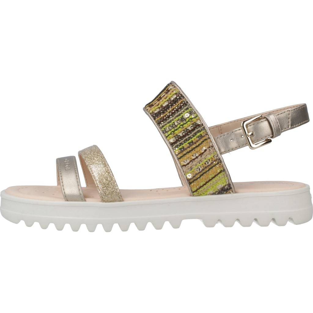 GEOX J SANDAL CORALIE GIR en color ORO  (2)