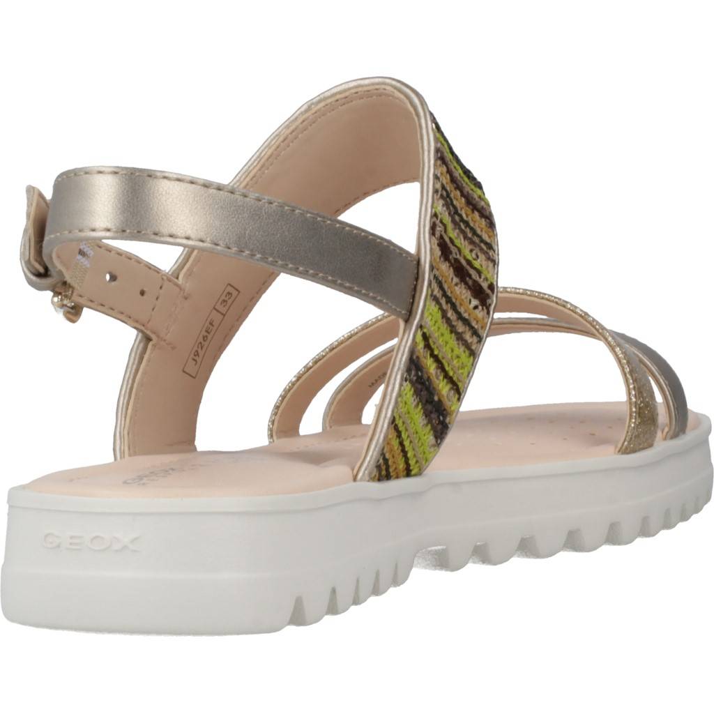 GEOX J SANDAL CORALIE GIR en color ORO  (3)