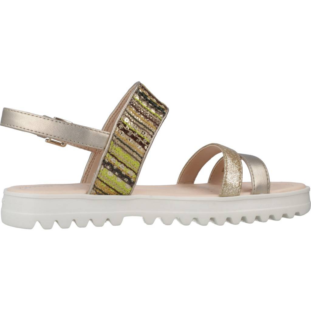 GEOX J SANDAL CORALIE GIR en color ORO  (4)