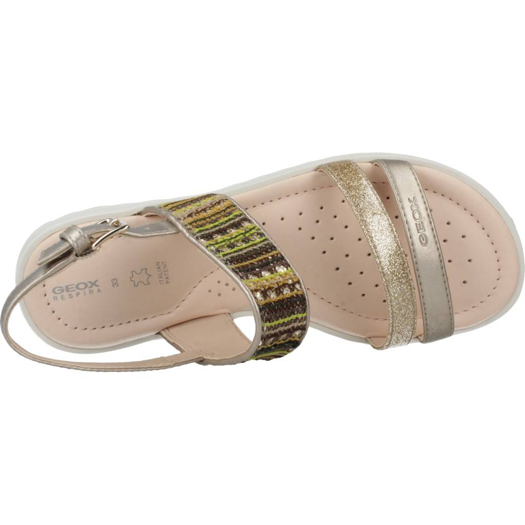 GEOX J SANDAL CORALIE GIR en color ORO  (7)