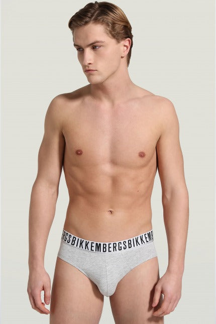 BIKKEMBERGS UNDERWEAR -PACK HOMBRE SLIP en color GRIS  (1)