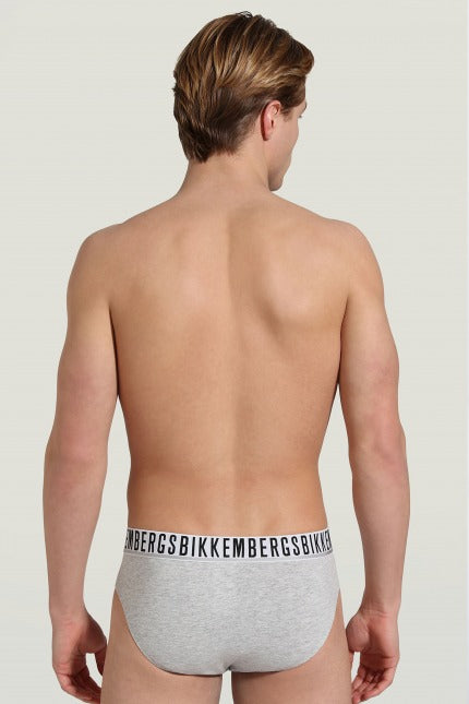 BIKKEMBERGS UNDERWEAR -PACK HOMBRE SLIP en color GRIS  (2)