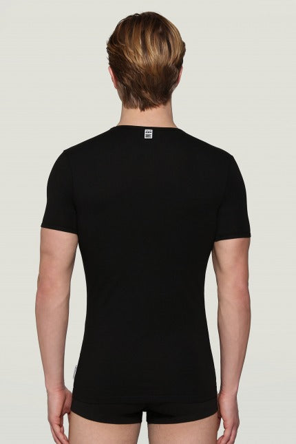 BIKKEMBERGS UNDERWEAR -PACK HOMBRE V-NECK UNDERSHIRT en color NEGRO  (1)