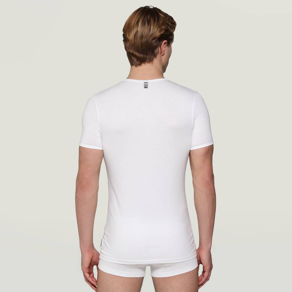 BIKKEMBERGS UNDERWEAR -PACK HOMBRE V-NECK UNDERSHIRT en color BLANCO  (4)