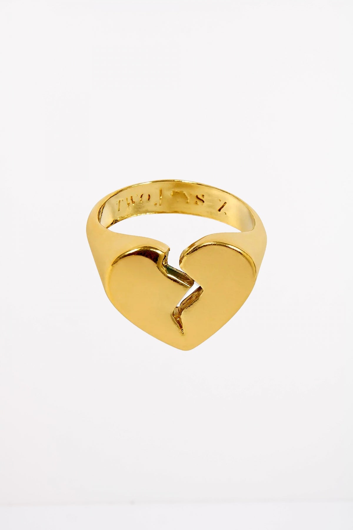 TWOJEYS BROKEN HEART RING  en color ORO  (2)