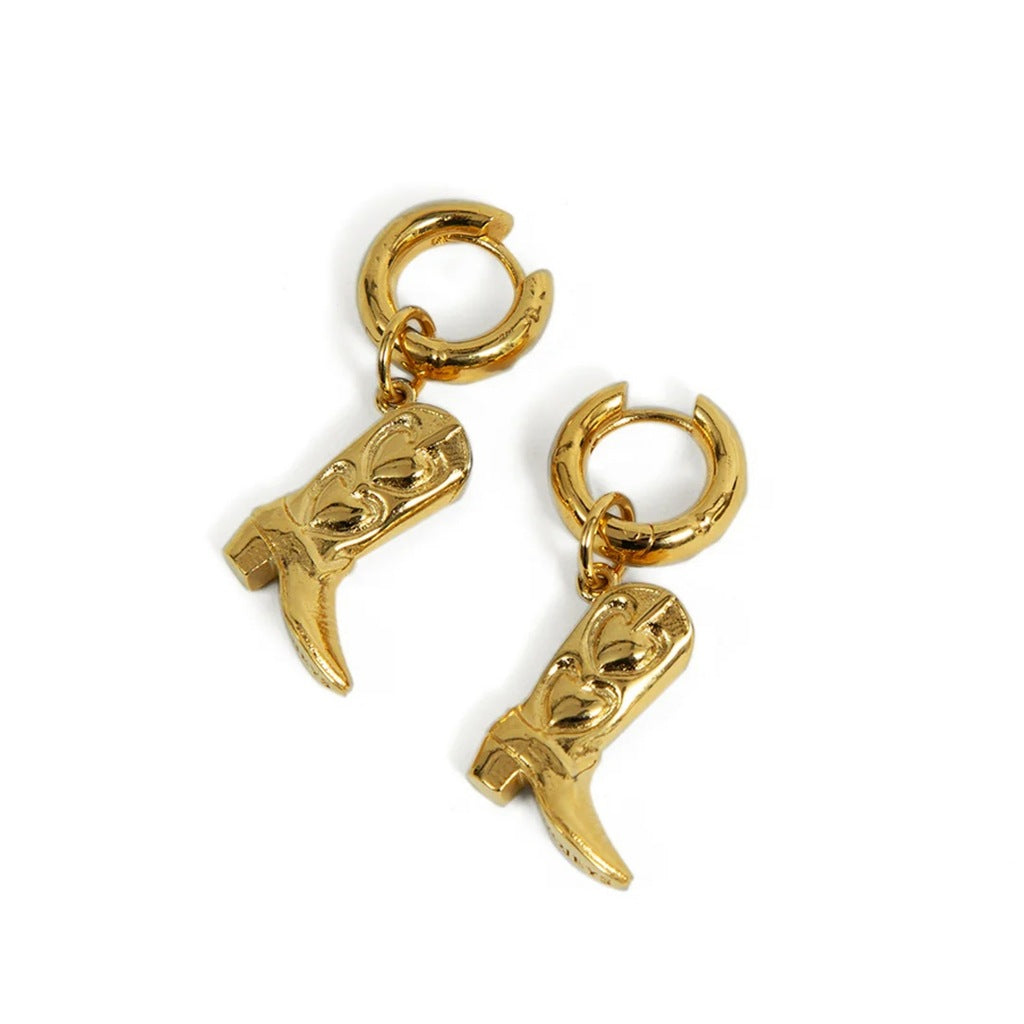 TWOJEYS  BOOTS EARRINGS en color ORO  (3)