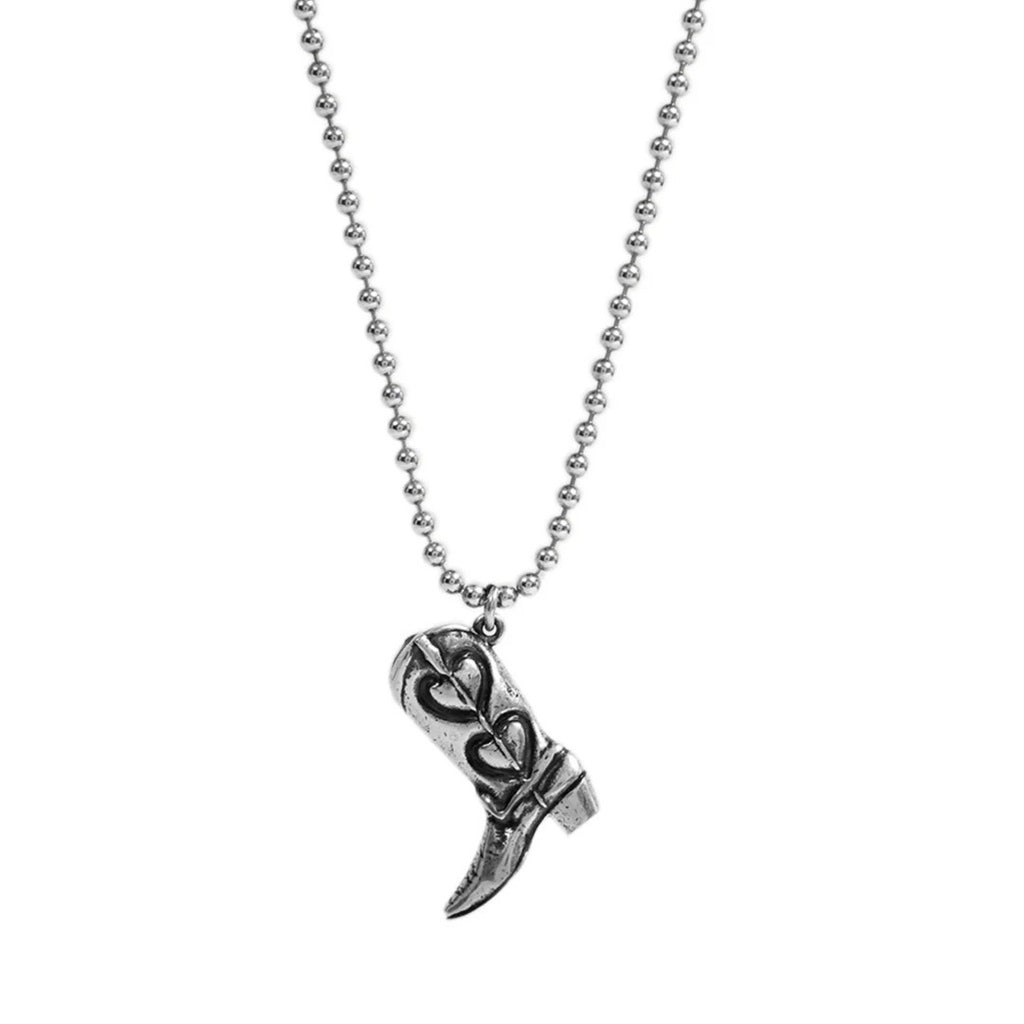 TWOJEYS BOOT NECKLACE en color PLATA  (4)