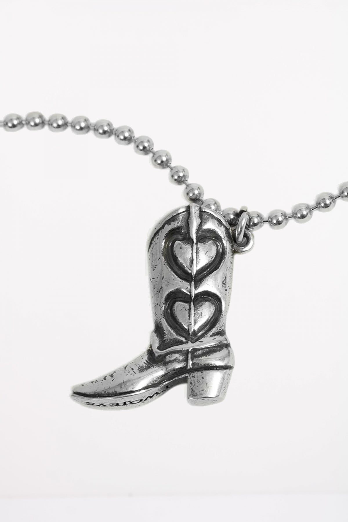 TWOJEYS BOOT NECKLACE en color PLATA  (3)