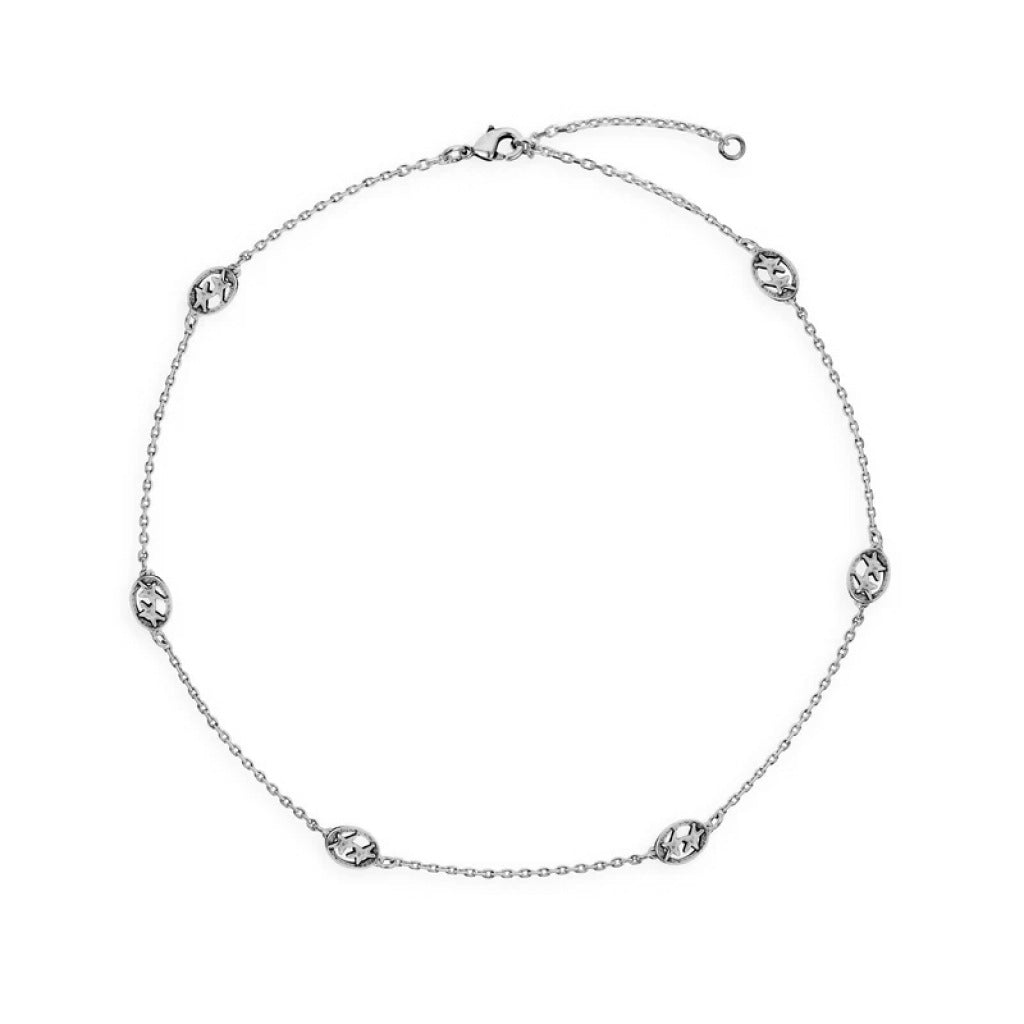 TWOJEYS  MINI SUPERSTAR NECKLACE en color PLATA  (4)