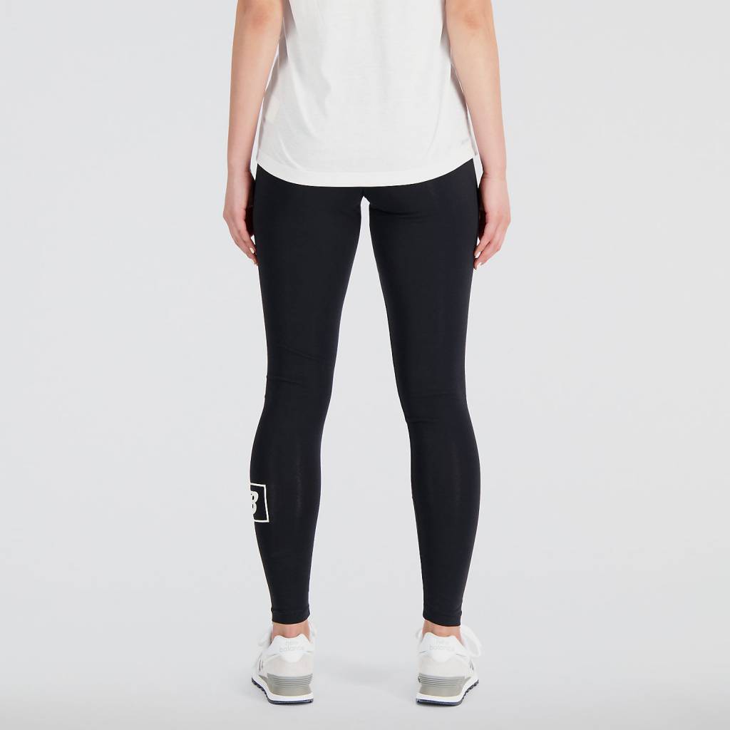 NEW BALANCE ESSENTIALS COTTON SPANDEX TIGHT en color NEGRO  (6)