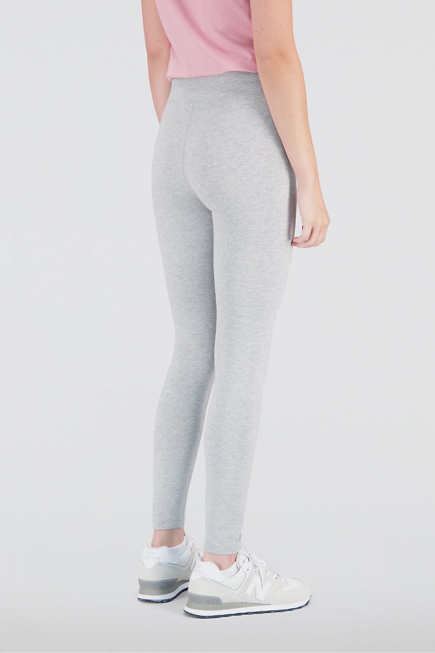 NEW BALANCE COTTON HIGH RISE LEGGING en color GRIS  (3)