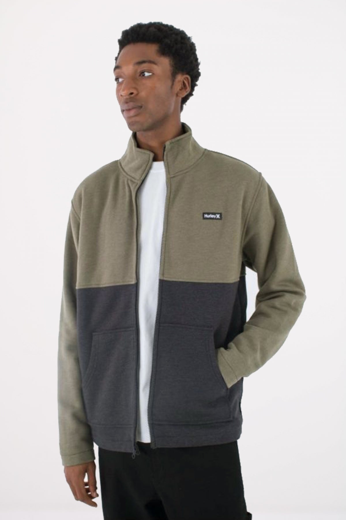 HURLEY  ALPS BLOCK CREW en color VERDE  (1)