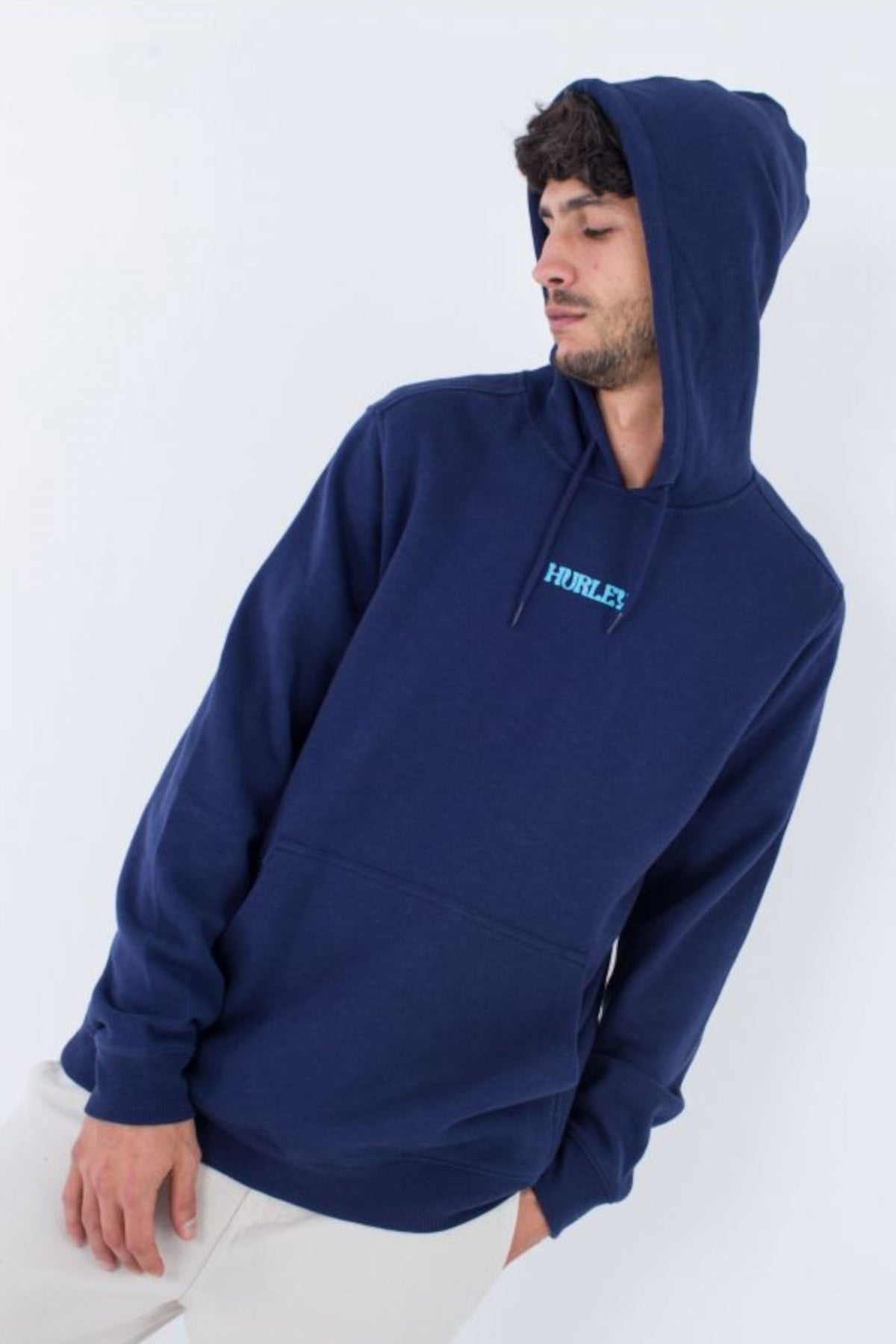 HURLEY COSMIC WAVES SLUB FLEECE en color AZUL  (1)