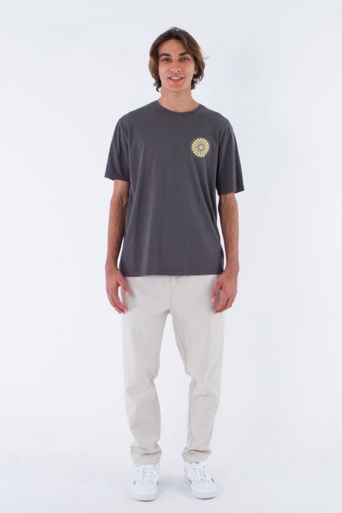 HURLEY EVD NATURALS SS TEE en color GRIS  (4)