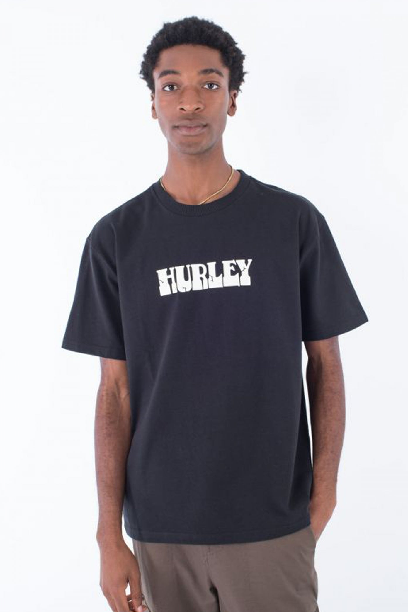 HURLEY WORM TEE en color NEGRO  (1)