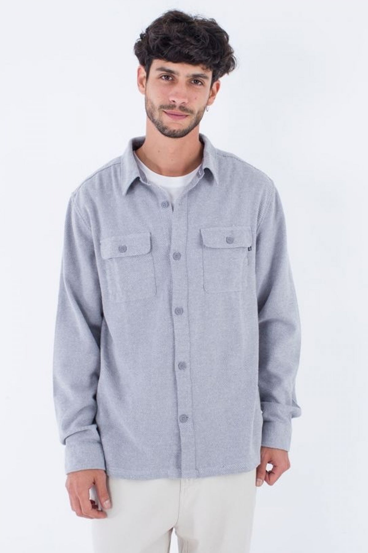 HURLEY  SANTA CRUZ TWILL FLANNEL en color GRIS  (1)