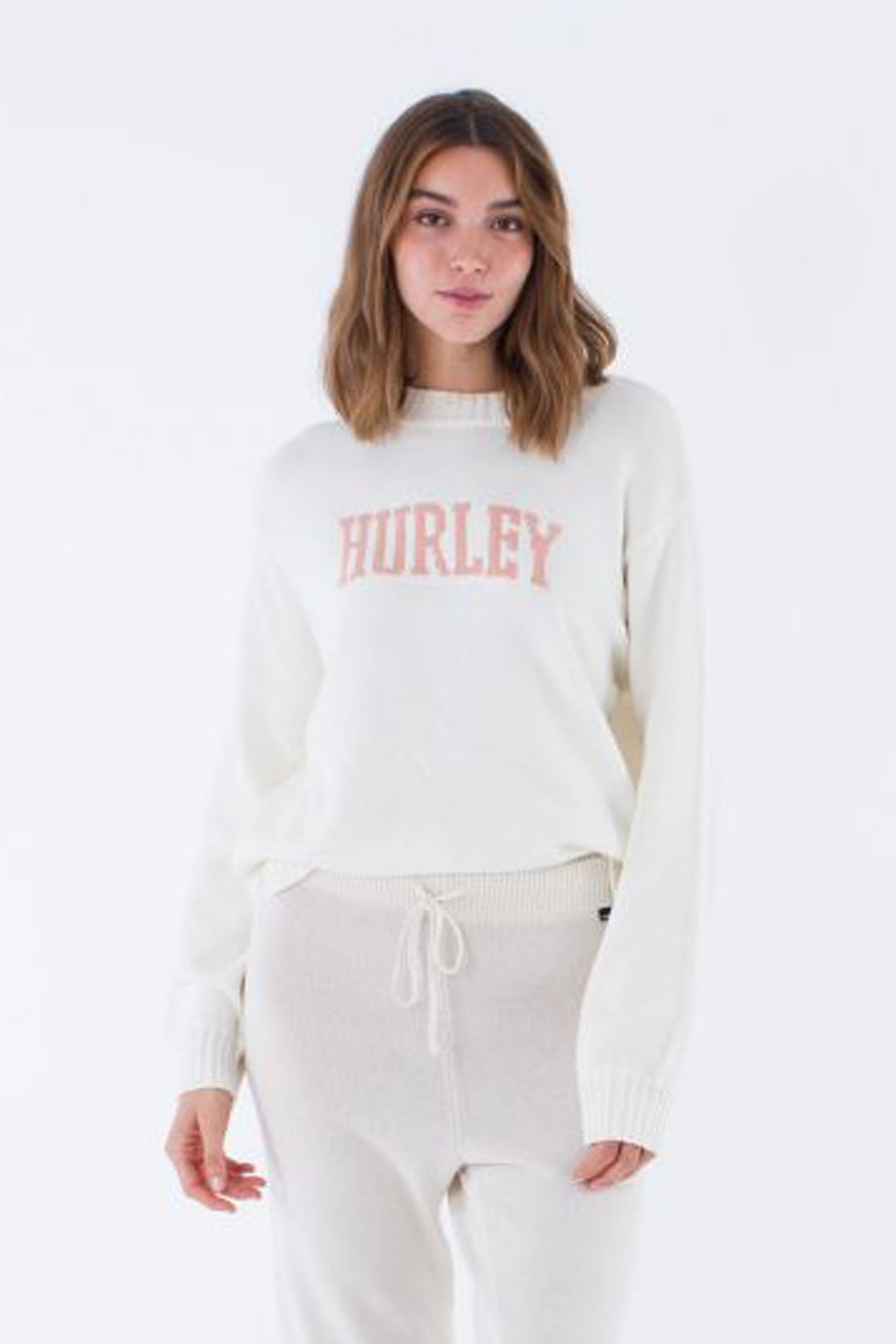 HURLEY HYGGE CREW KNIT en color BLANCO  (1)