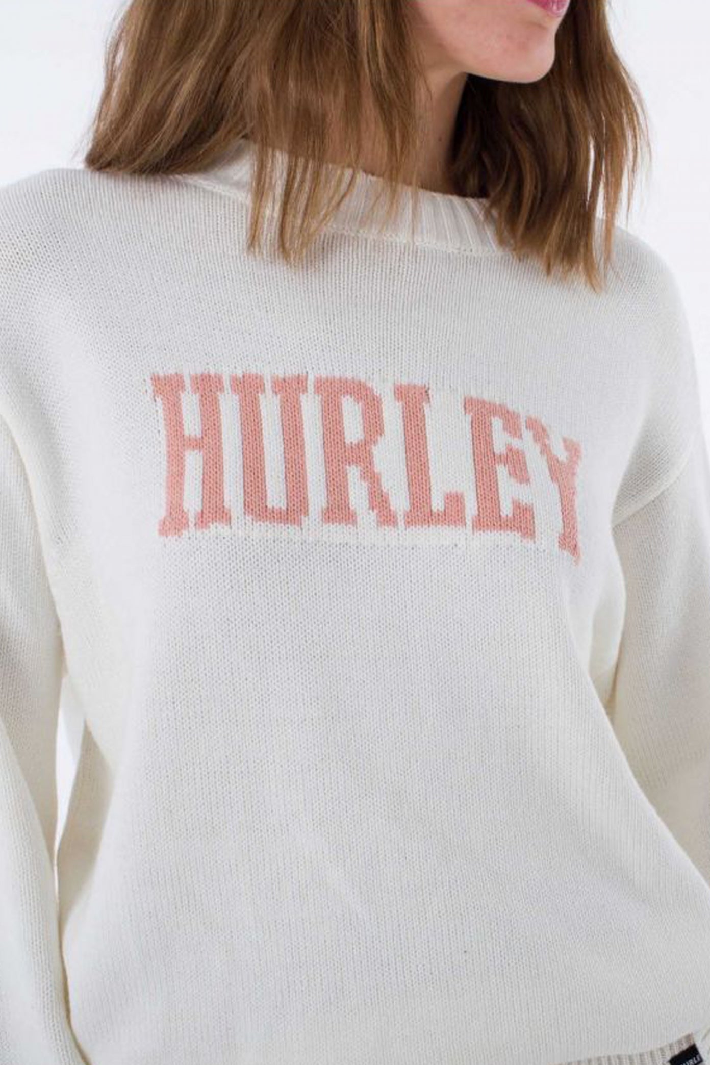 HURLEY HYGGE CREW KNIT en color BLANCO  (2)