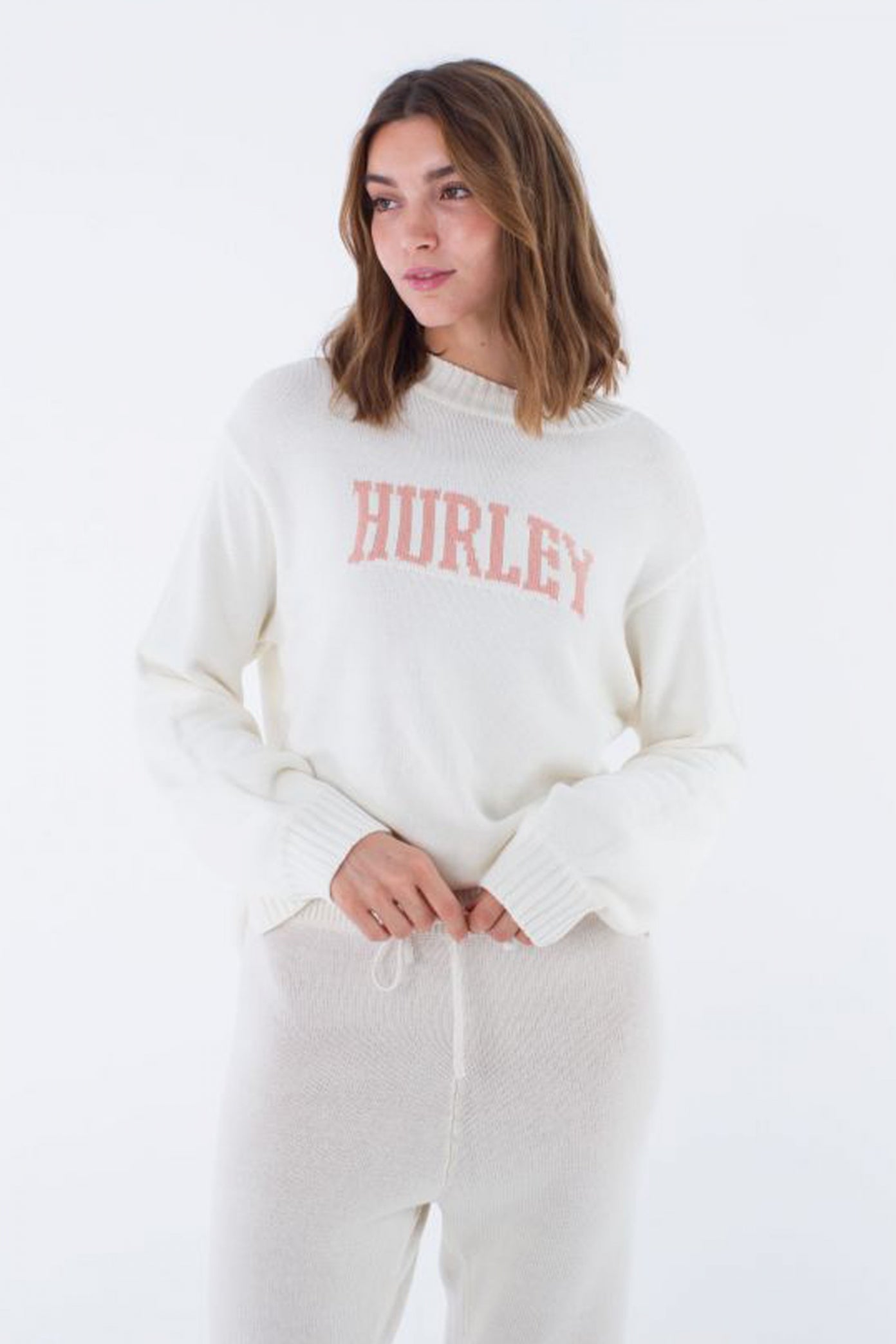 HURLEY HYGGE CREW KNIT en color BLANCO  (4)