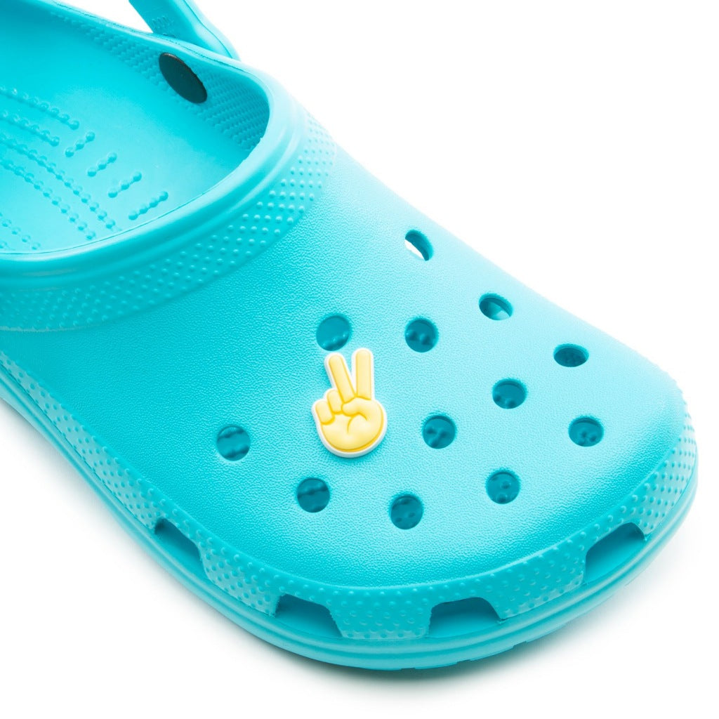 CROCS JIBBITS PEACE HAND SIGN en color AMARILLO  (3)