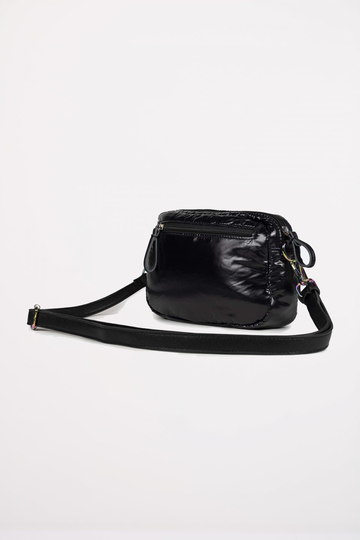 MUNICH GLOSS RECYCLED CROSSBODY en color NEGRO  (2)