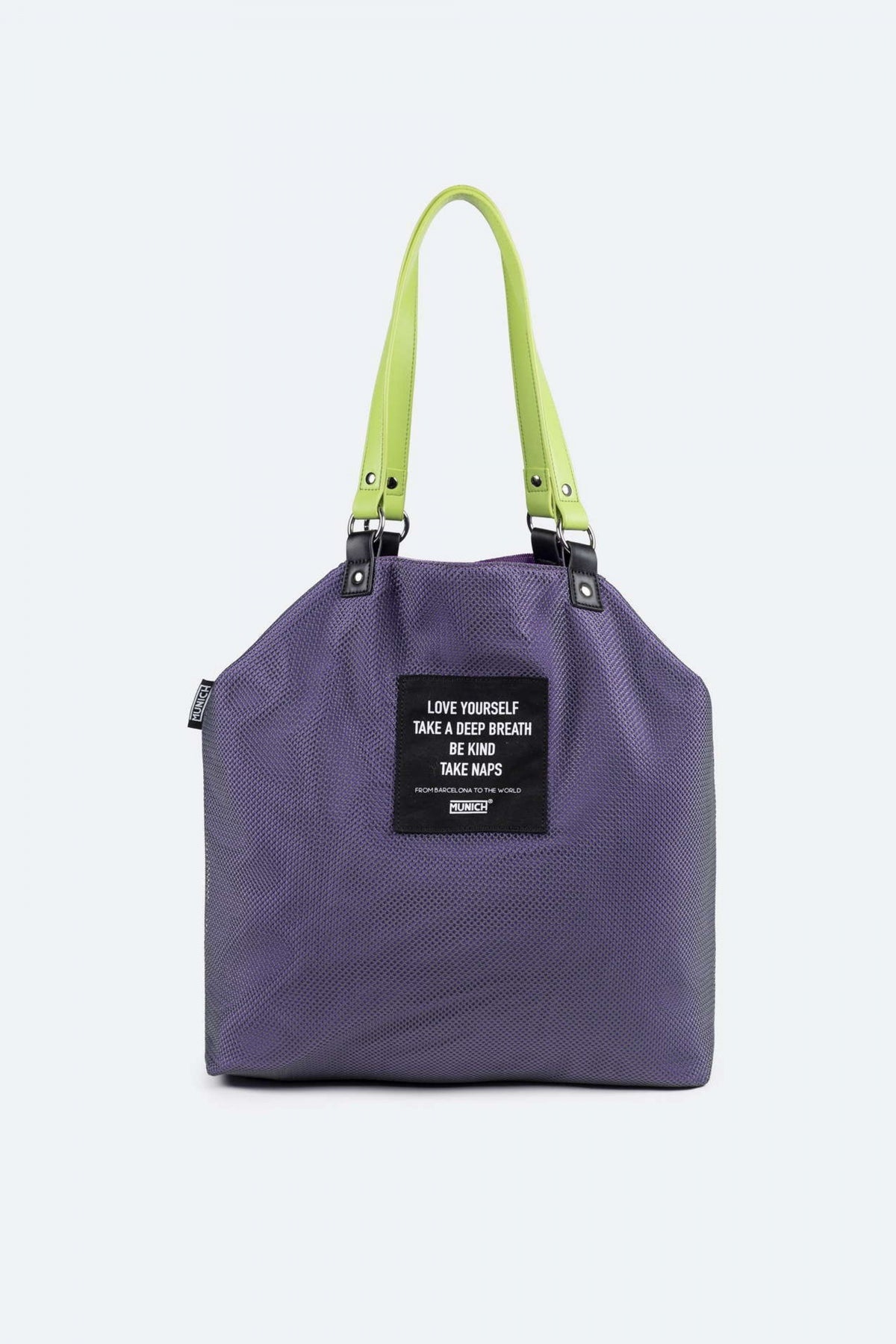 MUNICH GOGO SPIN REVERSIBLE TOTE en color VIOLETA  (1)