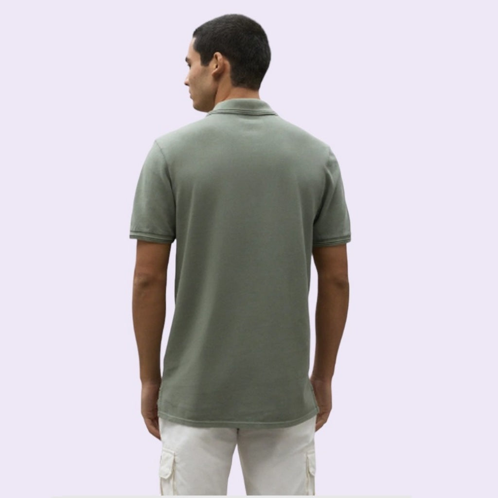 ECOALF ANOALF BECAUSE POLO en color VERDE  (3)