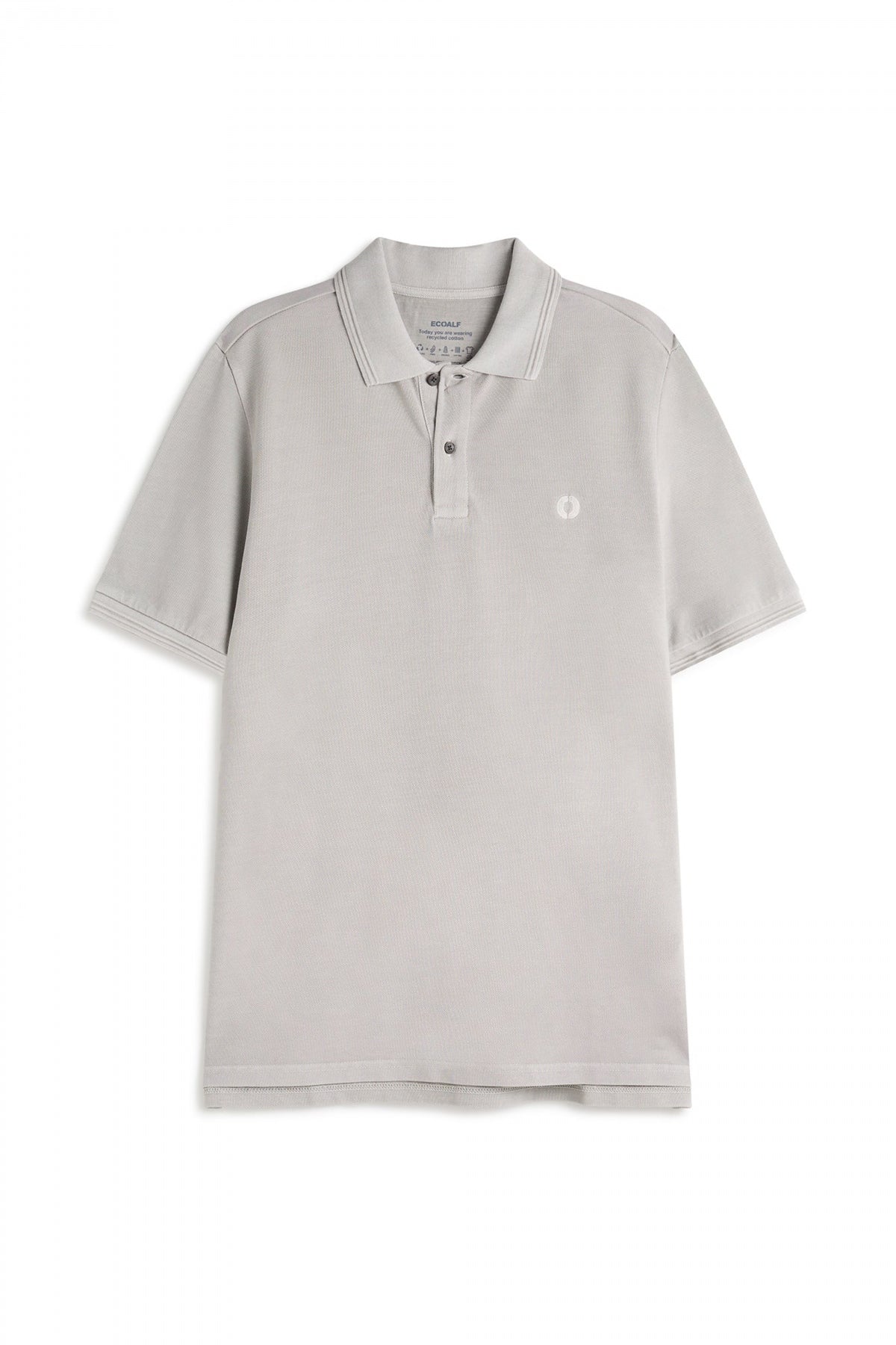 ECOALF ANOALF BECAUSE POLO en color GRIS  (1)