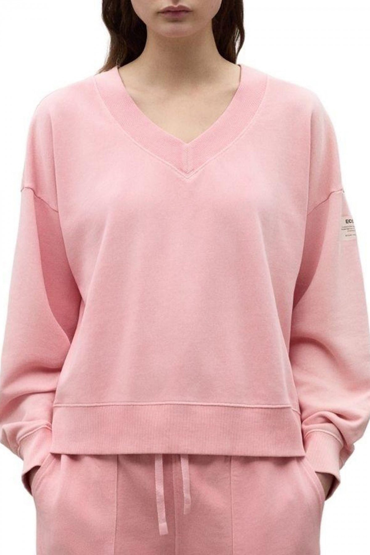 ECOALF  RODASALF SWEATSHIRT en color ROSA  (1)