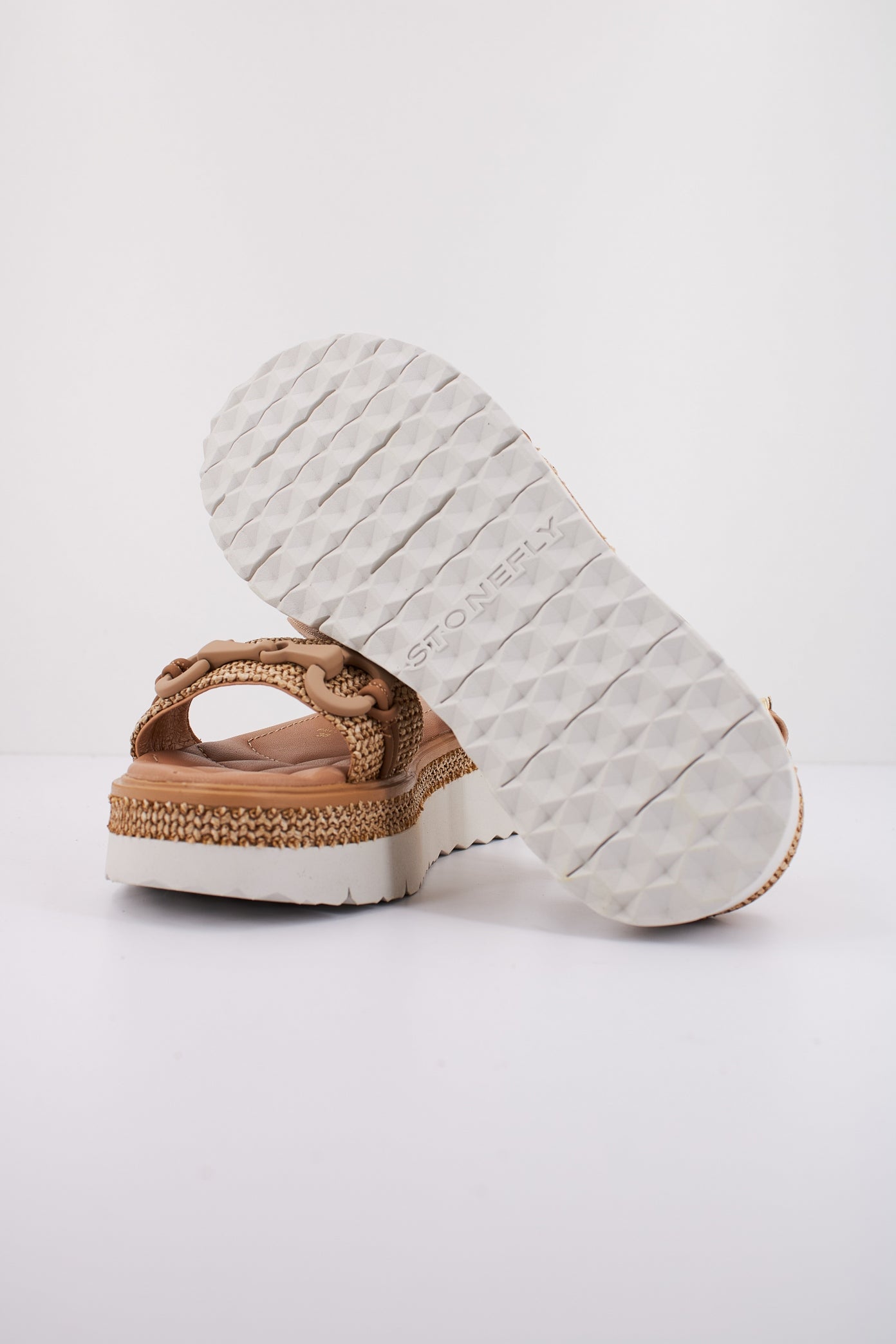 STONEFLY SOLES  NAPPA LTH/RAFFIA en color MARRON  (4)