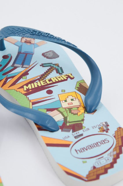 HAVAIANAS KIDS MINECRAFT en color AZUL  (3)