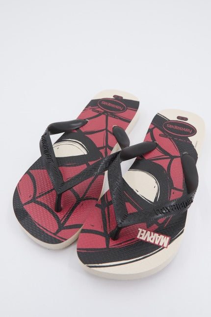 HAVAIANAS TOP MARVEL LOGOMANIA en color BEIS  (2)