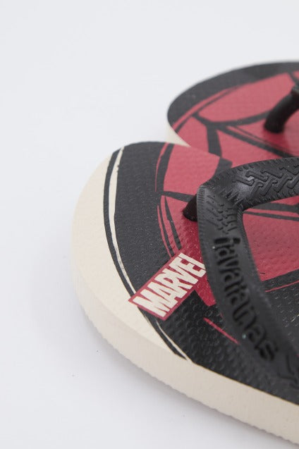 HAVAIANAS TOP MARVEL LOGOMANIA en color BEIS  (3)