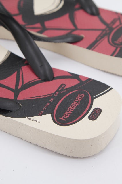 HAVAIANAS TOP MARVEL LOGOMANIA en color BEIS  (4)