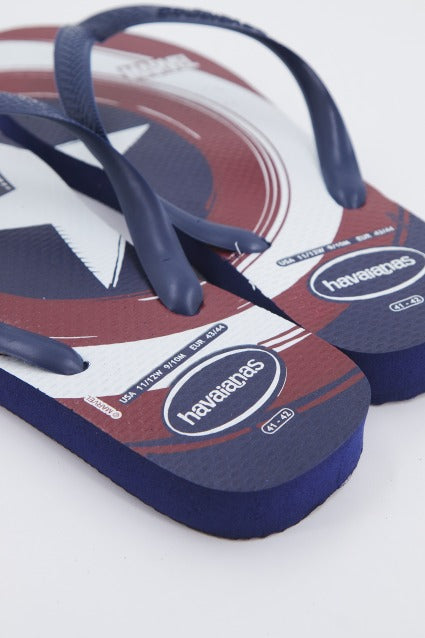 HAVAIANAS TOP MARVEL LOGOMANIA en color AZUL  (4)