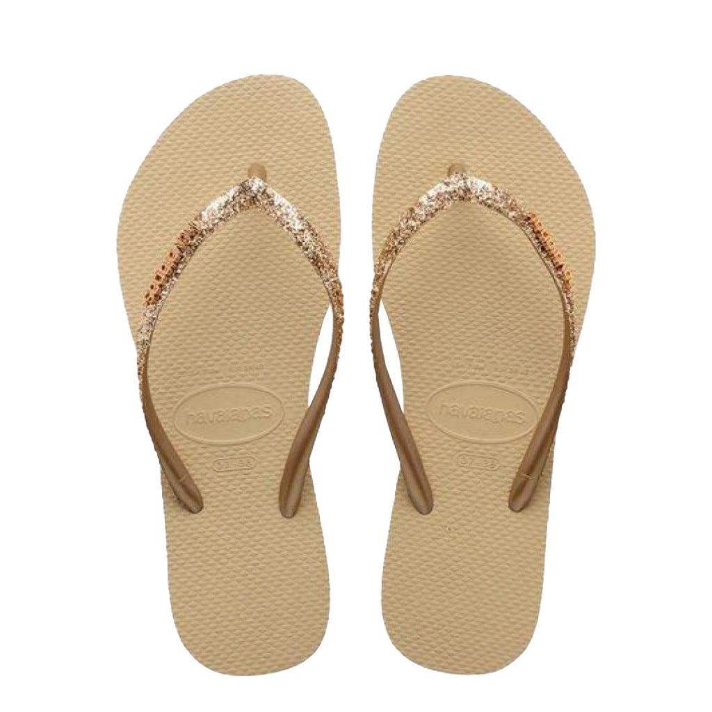 HAVAIANAS SLIM GLITTER II en color MARRON  (4)