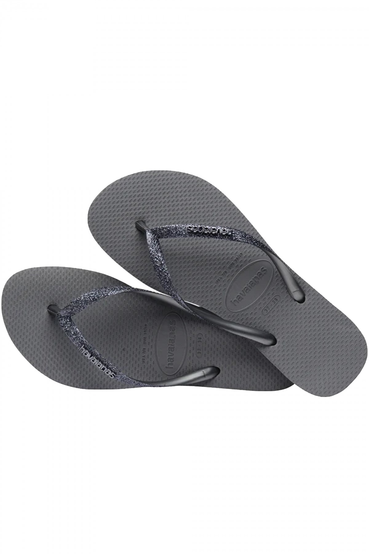 HAVAIANAS SLIM GLITTER II en color GRIS  (3)